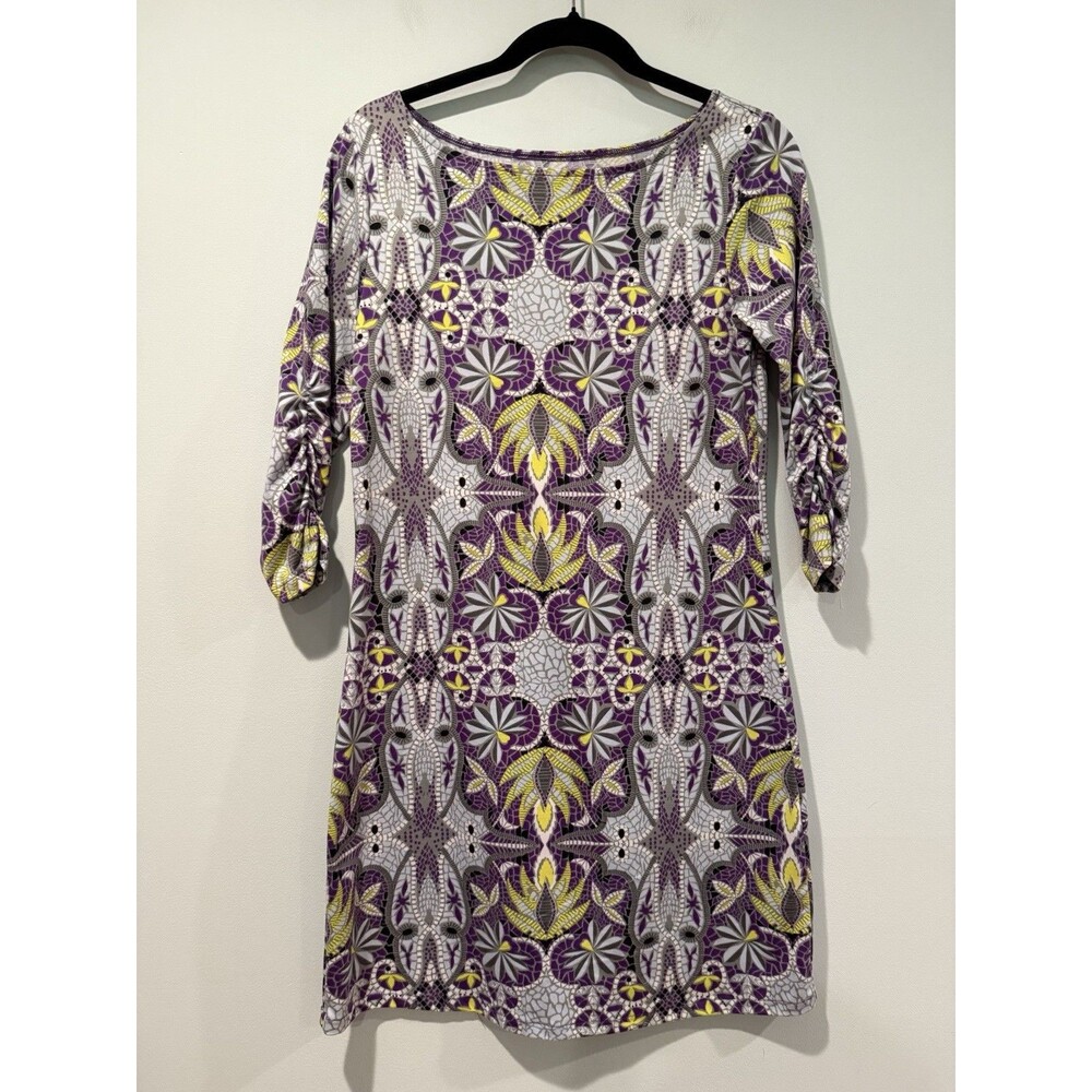 Soybu Dress Womens Small 3/4 Sleeve Stretch Outdoor Travel Indie Abstract Summer